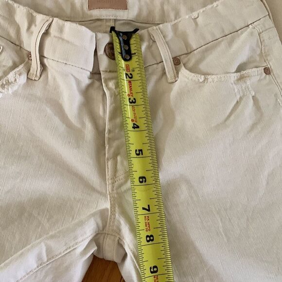 Mother‎ the Looker Cream Ankle Jeans women’s size 27 - Picture 10 of 12